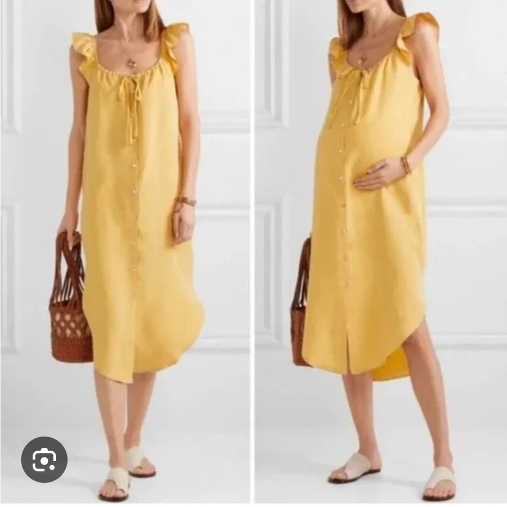 Hatch Jenna ruffle maternity dress